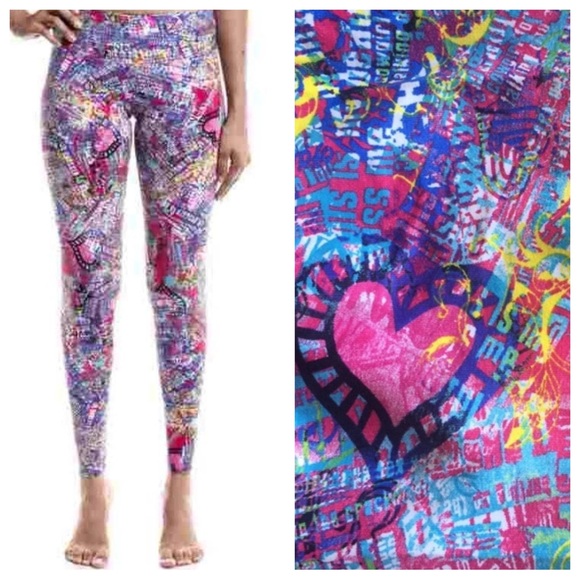 Colorful Graphic Print Leggings - Picture 1 of 7